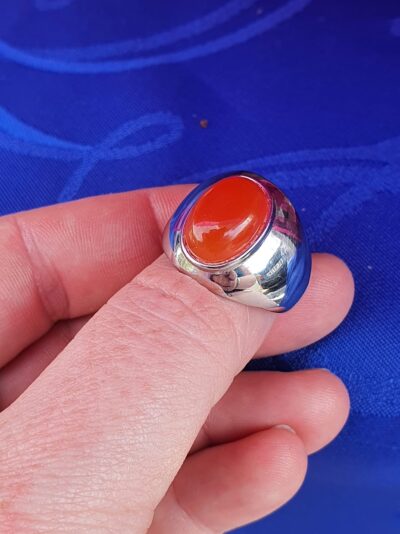 #835 - Bague cornaline pour Homme