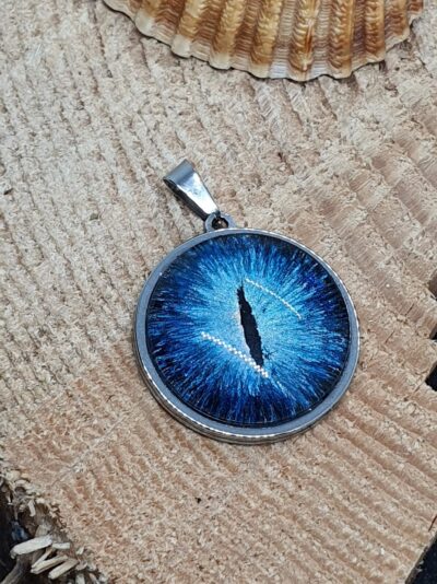 #441-6 - pendentif œil bleu 25 mm