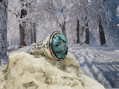 #826-3 - bague argent 925 & magnésite