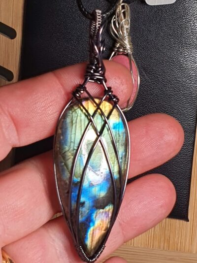 #1023 - pendentif grande labradorite