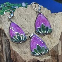 #1043 - boucles d'oreilles LOTUS