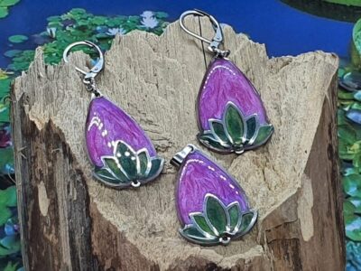 #1043 - boucles d'oreilles LOTUS