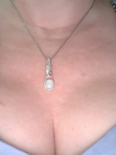 #1048 - pendentif mini pierre de lune adulaire – Image 2