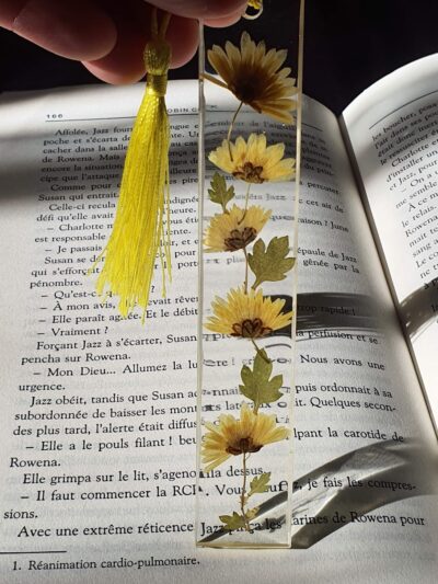#882-11- Grand marque-page "FLEURS ENSOLEILLEES" – Image 2