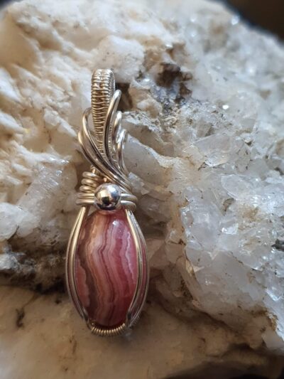 #723-2 - Pendentif mini rhodochrosite – Image 3