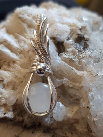 #1048 - pendentif mini pierre de lune adulaire – Image 3