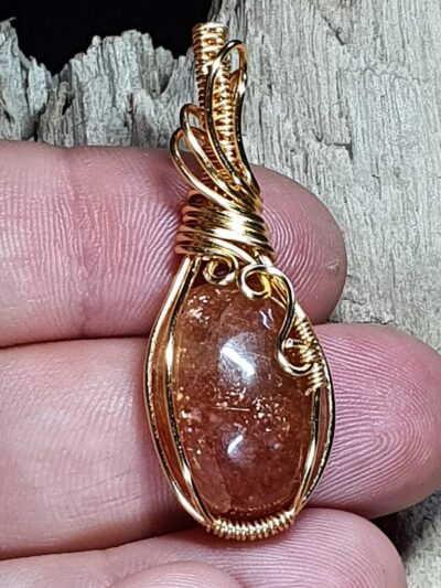 #989-1 - pendentif pierre de soleil – Image 2