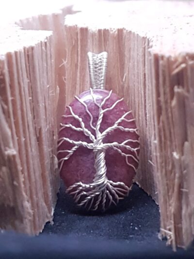 #1066 - Pendentif arbre de vie sur rhodonite – Image 2