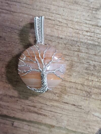 #1073 - pendentif mini arbre de vie "COUCHER DE SOLEIL" – Image 2