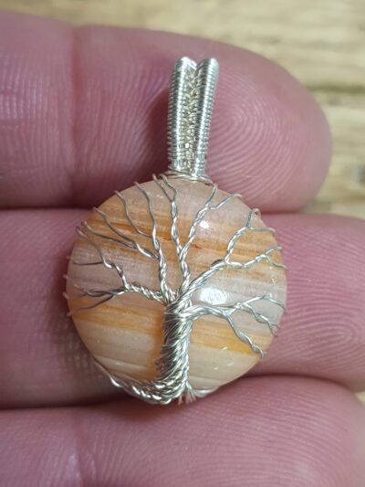 #1073 - pendentif mini arbre de vie "COUCHER DE SOLEIL"