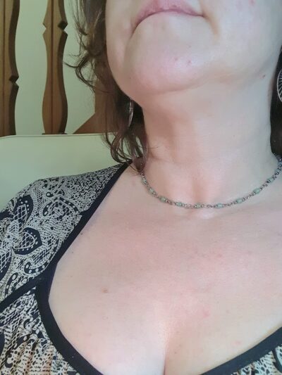 #1125 - Collier ras de cou aventurine verte