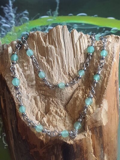 #1125 - Collier ras de cou aventurine verte – Image 2