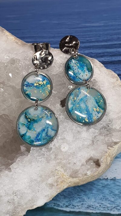des exemples des différentes créations de bijoux de la marque Hel'Lau Bijoux