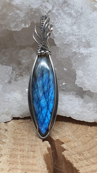 #1317 - pendentif labradorite navette – Image 2