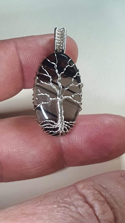 pendentif obsidienne midnight arbre de vie