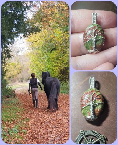 #1353- Pendentif unakite arbre de vie – Image 2