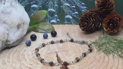 #1401 - bracelet œil de tigre - "Force et équilibre" – Image 2