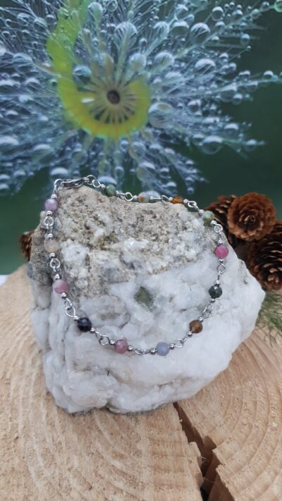 #1394 - bracelet tourmaline multicolore "Elégance et énergie" – Image 3