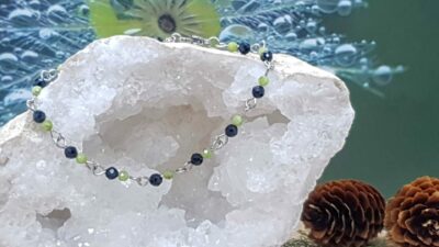 #1406 - bracelet spinelle et jade - "Protection et Harmonie"