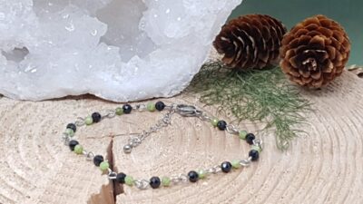 #1406 - bracelet spinelle et jade - "Protection et Harmonie" – Image 2