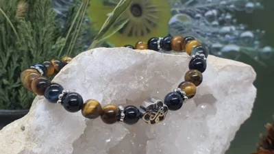 #1457 - bracelet femme "loup triple protection" – Image 3