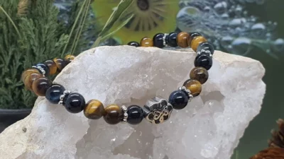 #1457 - bracelet femme "loup triple protection" – Image 2